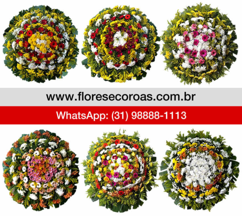 Coroa de flores Vespasiano floricultura entrega coroas Vespasiano MG